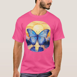 Camiseta Mariposa morfa azul 33
