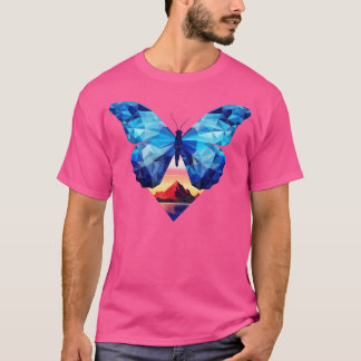 Camiseta Mariposa morfa azul 9