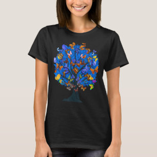 Camiseta Mariposa Morfo Azul Mariposa Mariposas Árboles But