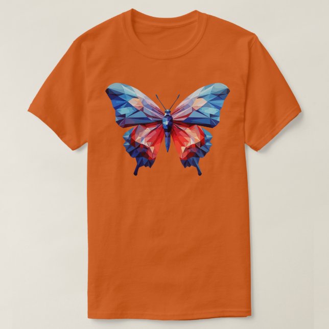 Camiseta Mariposa Morpho Azul 15 (Diseño del anverso)