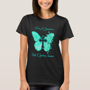 Camiseta Mariposa mujer Soy un síndrome frágil de la X guer