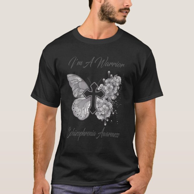 Camiseta Mariposa mujer soy una mujer guerrera consciente d (Anverso)