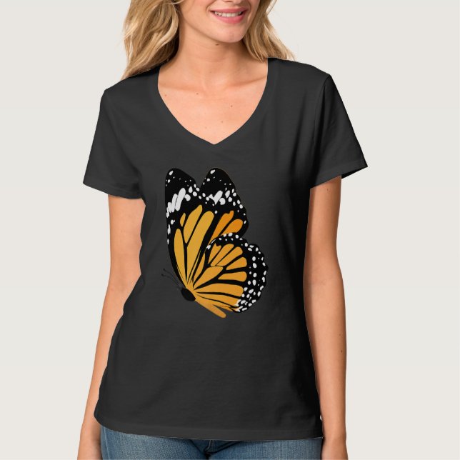 Camiseta Mariposa multicolor suave (Anverso)