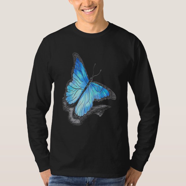 Camiseta Mariposa multicolor suave (Anverso)