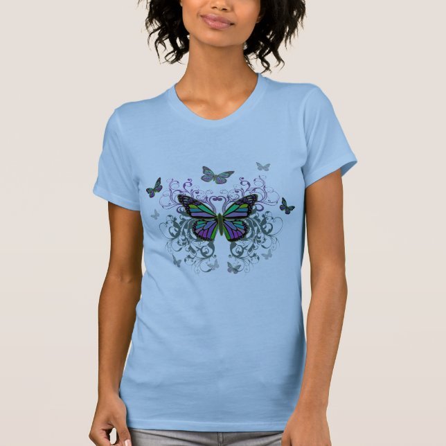 Camiseta Mariposa multicolora (Anverso)