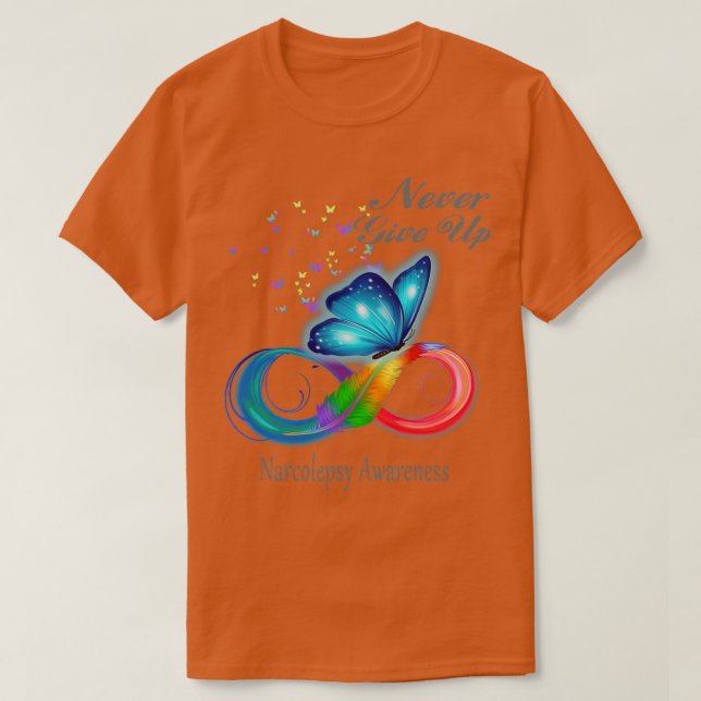 Camiseta Mariposa Narcolepsia Conciencia (Diseño del anverso)