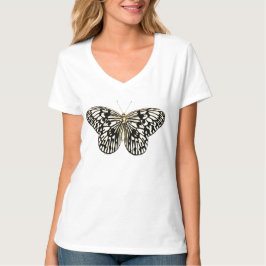 Camiseta Mariposa negra y blanca