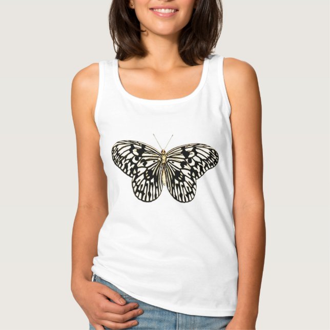 Camiseta Mariposa negra y blanca (Anverso)