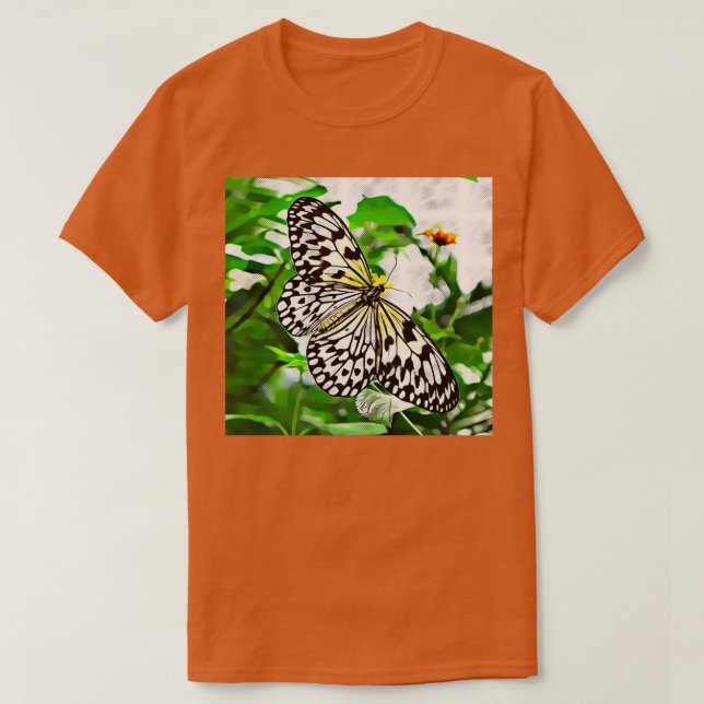 Camiseta Mariposa negra y blanca 10 (Diseño del anverso)
