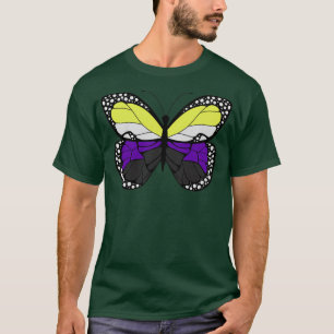 Camiseta Mariposa no binaria Orgullo