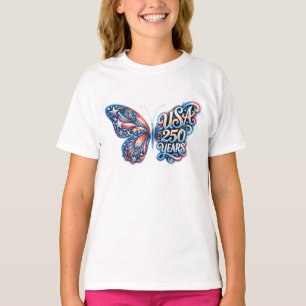 Camiseta Mariposa para el 250 aniversario de EE. UU.