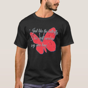 Camiseta Mariposa para mujeres con mensaje positivo