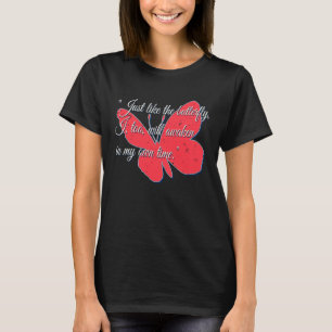 Camiseta Mariposa para mujeres con mensaje positivo