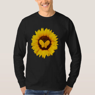 Camiseta Mariposa Para Mujeres Hombres Ringlet Moth Sunflow