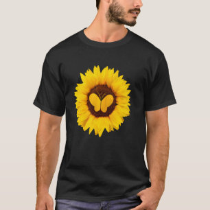 Camiseta Mariposa Para Mujeres Hombres Ringlet Moth Sunflow