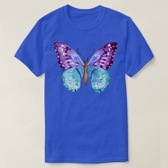 Camiseta Mariposa Pastel (Diseño del anverso)