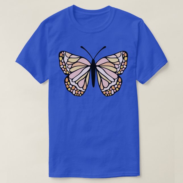 Camiseta Mariposa Pastel1 (Diseño del anverso)
