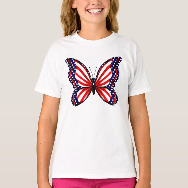Camiseta Mariposa patriótica (Anverso)