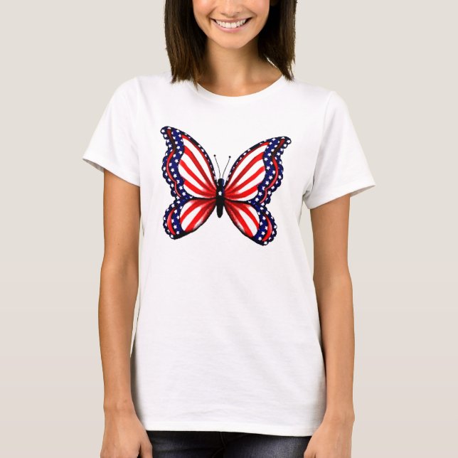 Camiseta Mariposa patriótica (Anverso)