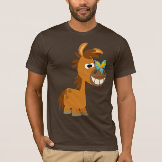 Camiseta Mariposa Personalizado Cute Pony T-Shirt