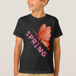 Camiseta Mariposa primaveral estética minimalista Gráfica