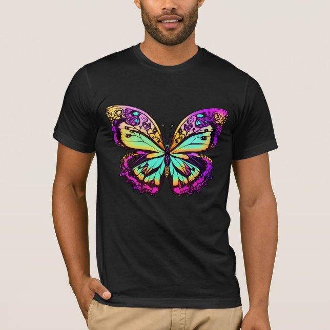 Camiseta Mariposa psicodélica (Anverso)