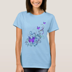 Camiseta Mariposa púrpura brillante
