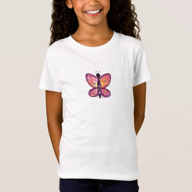 Camiseta Mariposa púrpura caprichosa (Anverso)