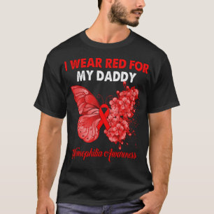 Camiseta Mariposa Que Llevo Rojo Para Mi Papi Consciente De