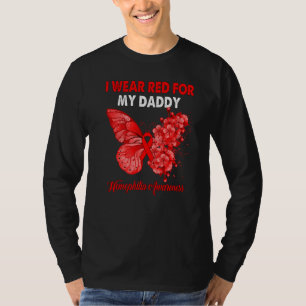 Camiseta Mariposa Que Llevo Rojo Para Mi Papi Consciente De
