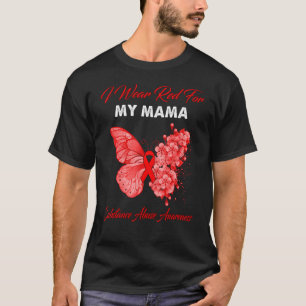 Camiseta Mariposa Que Llevo Rojo Por El Abuso De Sustancia