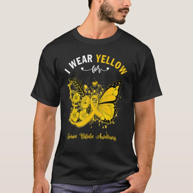 Camiseta Mariposa Que Uso Amarillo Para Concienciar A La Sp (Anverso)