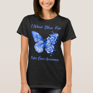 Camiseta Mariposa Que Uso Azul Para Concienciar Sobre El Cu