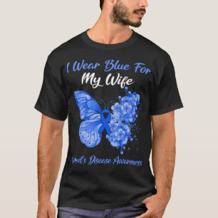 Camiseta Mariposa Que Uso Azul Para Mi Hijo Síndrome De Car