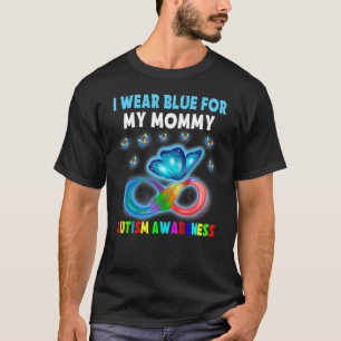 Camiseta Mariposa Que Uso Azul Para Mi Mami Autism Awarts