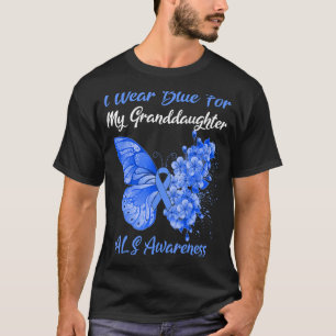 Camiseta Mariposa Que Uso Azul Para Mi Nieta Als Awa
