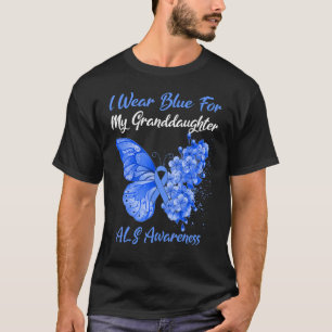 Camiseta Mariposa Que Uso Azul Para Mi Nieta Als Awa