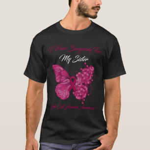 Camiseta Mariposa Que Uso Borgoña Para Mi Hermana Gripe