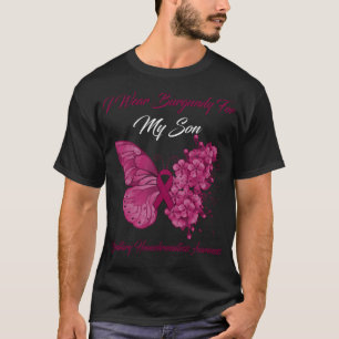 Camiseta Mariposa Que Uso Borgoña Para Mi Hijo Hereditario 