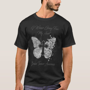 Camiseta Mariposa Que Uso Gris Para El Tumor De Tía