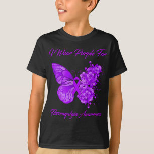 Camiseta Mariposa Que Uso Púrpura Para Concienciación Sobre