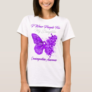 Camiseta Mariposa Que Uso Púrpura Para Craniosinostosis