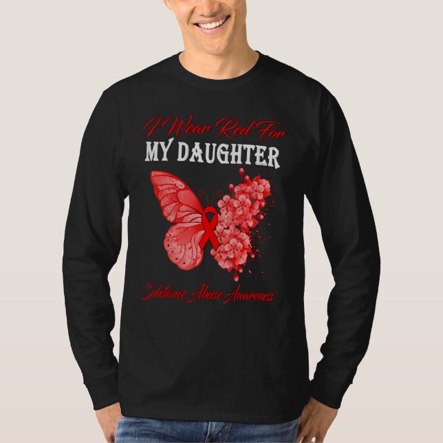 Camiseta Mariposa Que Uso Rojo Para Mi Hija Sustancia Abu (Anverso)