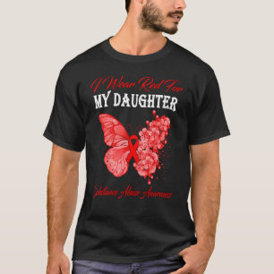 Camiseta Mariposa Que Uso Rojo Para Mi Hija Sustancia Abu