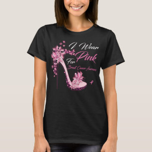 Camiseta Mariposa Que Uso Rosa Para Concienciar Sobre El Cá