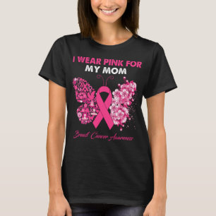 Camiseta Mariposa Que Uso Rosa Para Mi Mamá Cáncer De Mama