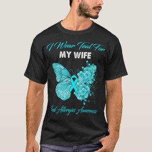 Camiseta Mariposa Que Uso Verde azulado Para Mi Esposa Alim