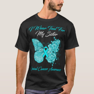 Camiseta Mariposa Que Uso Verde azulado Para Mi Hermana Can