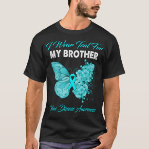 Camiseta Mariposa Que Uso Verde azulado Para Mi Hermano Cel