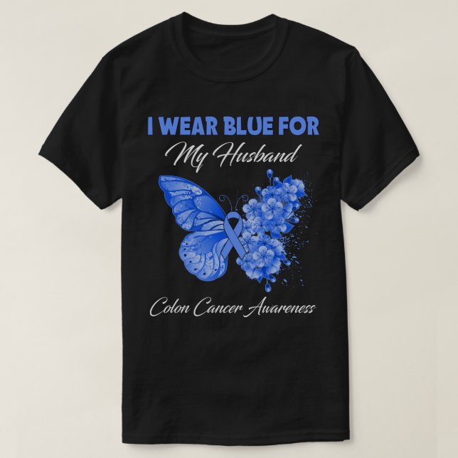 Camiseta Mariposa Que Uso Verde Para El Cáncer De Colón De  (Diseño del anverso)